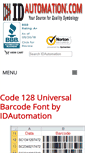 Mobile Screenshot of code128font.com